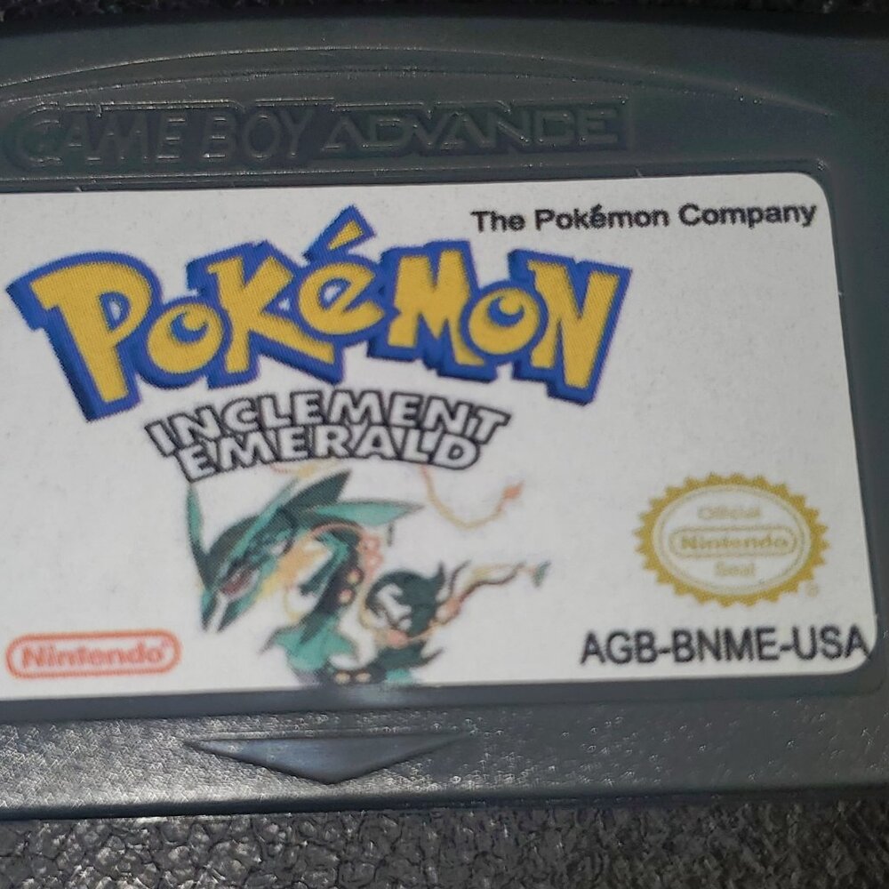 Pokemon Inclement Emerald GBA ROM Hack Game Custom Gameboy Advance